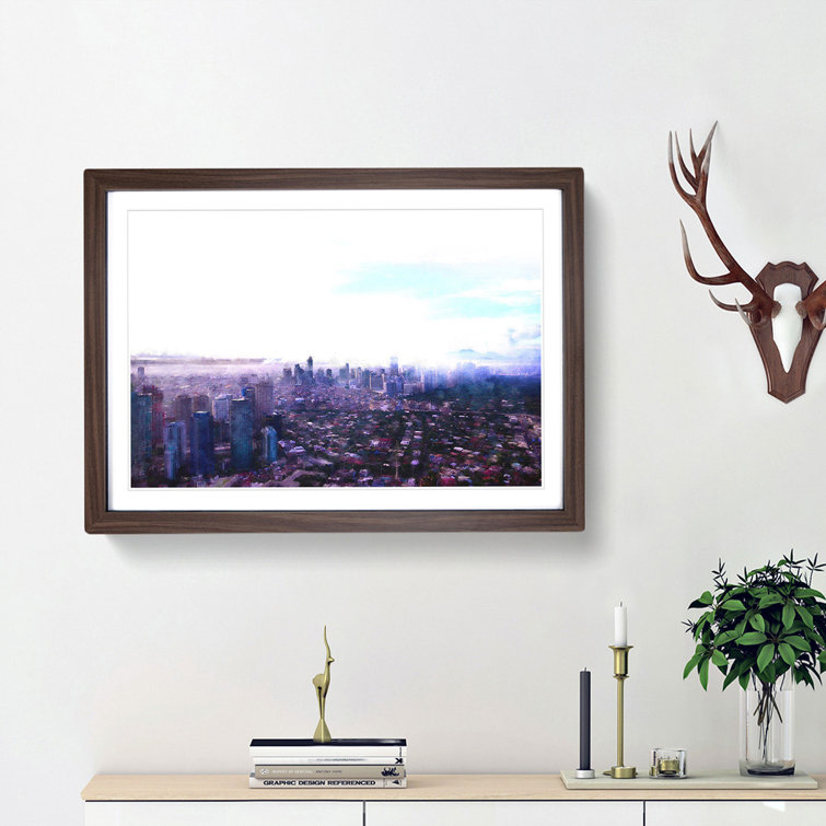 East Urban Home Manila Skyline in the Philippines Picture Frame